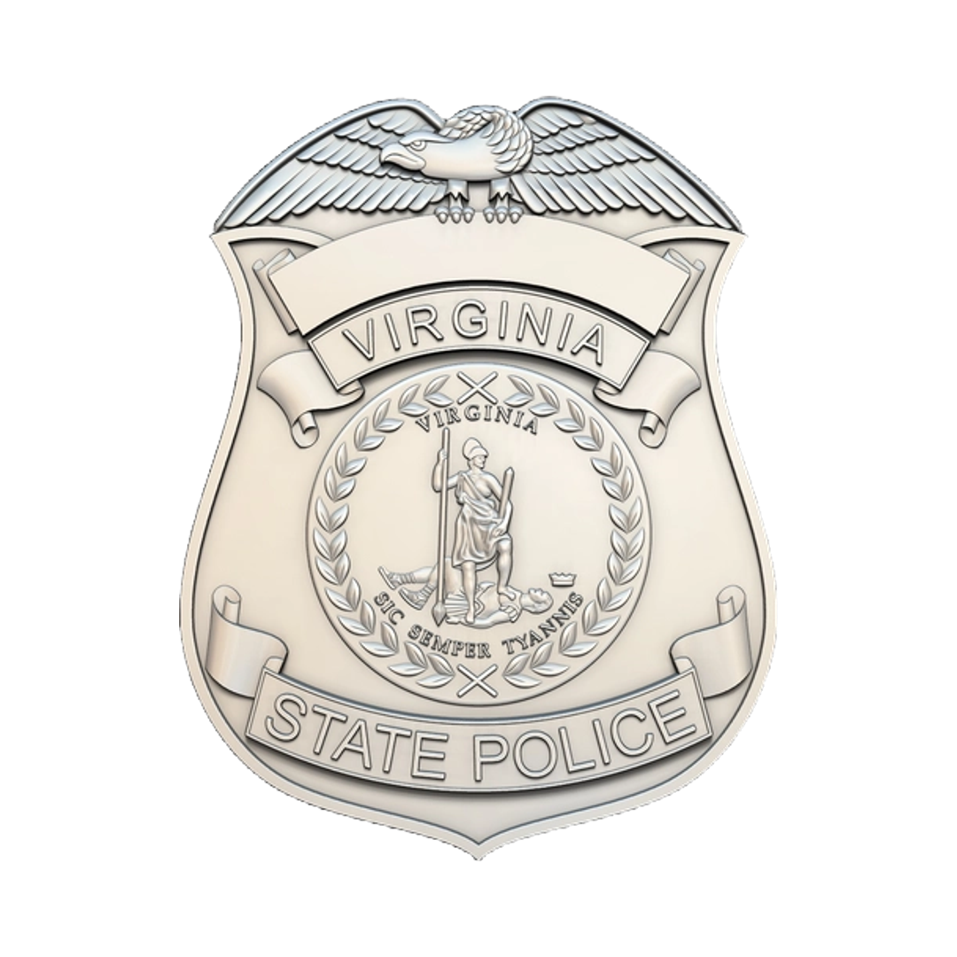 Virginia State Police Badge STL file for digital crafting, LightBurn and Vectric ready