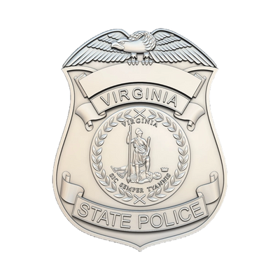 Virginia State Police Badge STL file for digital crafting, LightBurn and Vectric ready