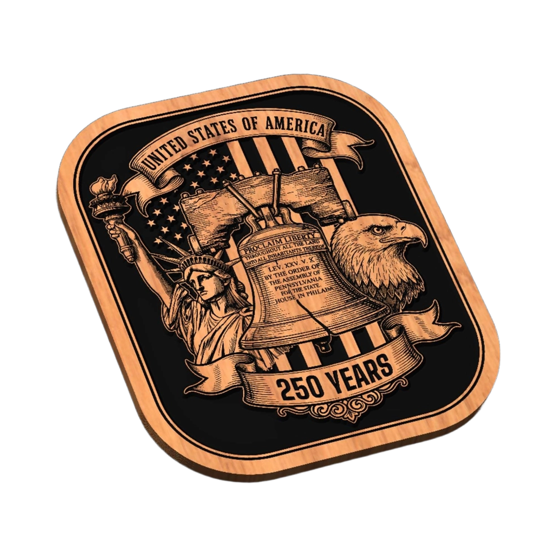 USA 250th Year Anniversary SVG file for digital crafting, LightBurn and Vectric ready