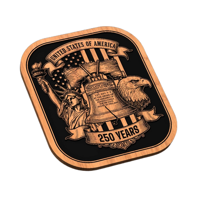 USA 250th Year Anniversary SVG file for digital crafting, LightBurn and Vectric ready