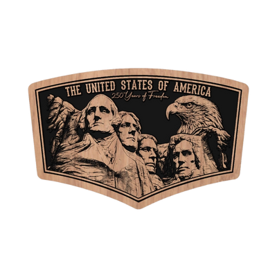 USA 250th Anniversary detail view, ready for laser cutting and CNC routing