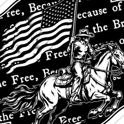 USA Cowboy Patriot SVG file included with instant download