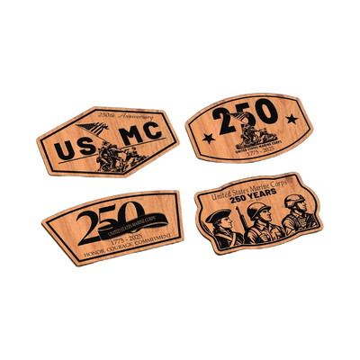 USMC 250th Anniversary SVG file for laser cutting and CNC routing, LightBurn and Vectric ready