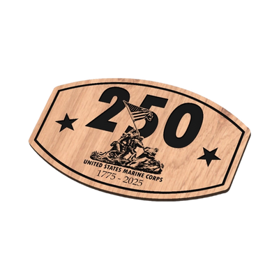 USMC 250th Anniversary detail view, ready for laser cutting and CNC routing