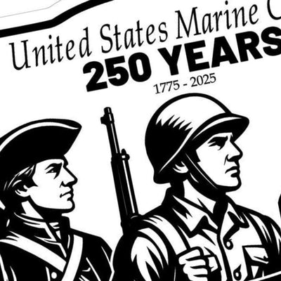 USMC 250th Anniversary SVG file included with instant download