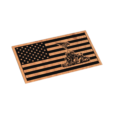 USMC Iwo Jima Flag Raising SVG file for laser cutting and CNC routing, LightBurn and Vectric ready