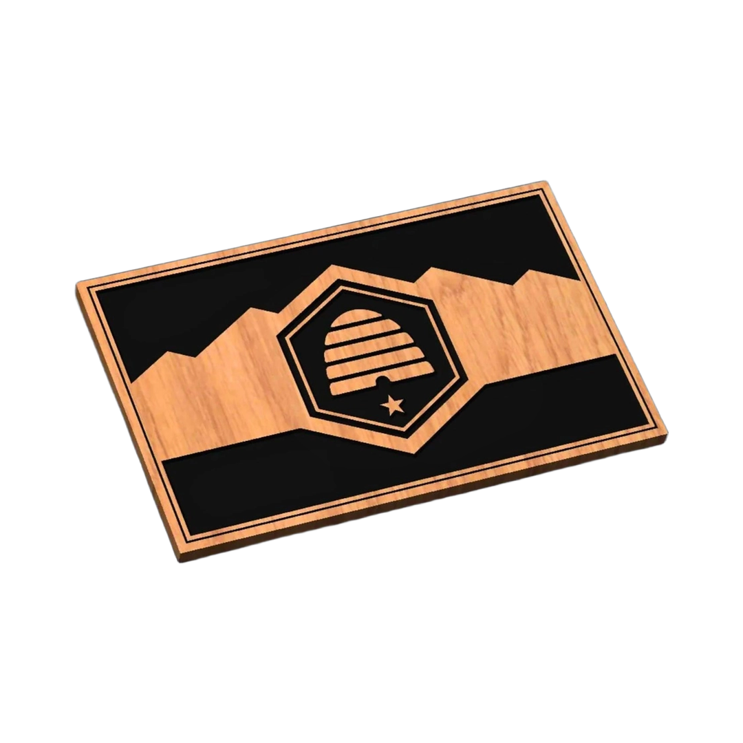 Utah State Flag SVG file for laser cutting and CNC routing, LightBurn and Vectric ready