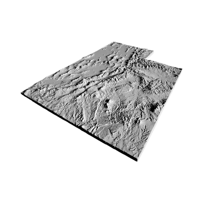 Utah Terrain Map design preview, countries & world