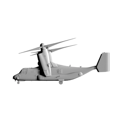 V-22 Osprey STL file for 3D printing and CNC routing, LightBurn and Vectric ready