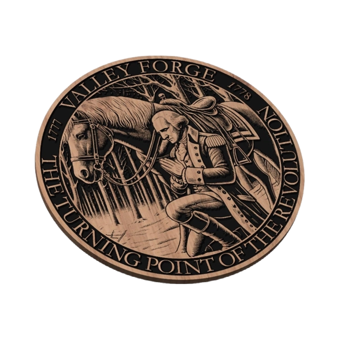 Valley Forge George Washington design preview, historical americana