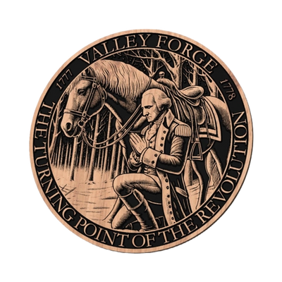 Valley Forge George Washington detail view, ready for laser cutting and CNC routing
