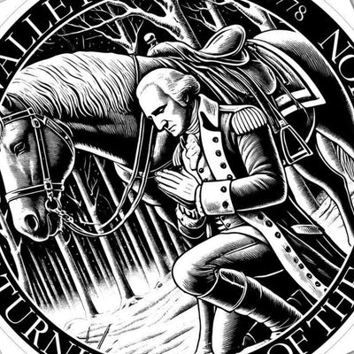Valley Forge George Washington SVG file included with instant download