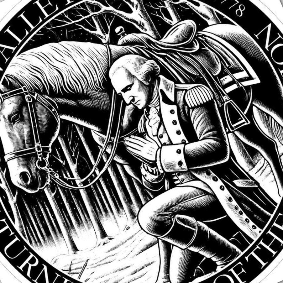 Valley Forge George Washington SVG file included with instant download