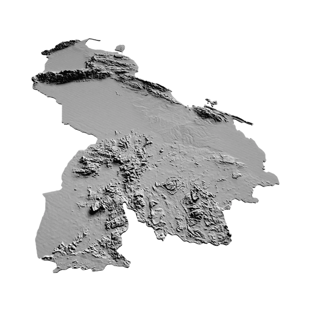 Venezuela Terrain Map design preview, countries & world