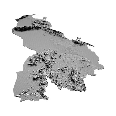 Venezuela Terrain Map design preview, countries & world