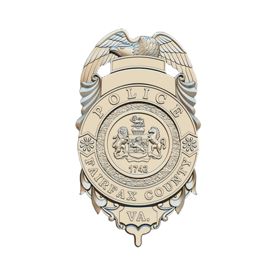 Fairfax Virginia Police Badge STL file for digital crafting, LightBurn and Vectric ready