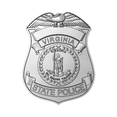 Virginia State Police Badge STL file for 3D printing and CNC routing, LightBurn and Vectric ready