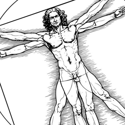 Vitruvian Man SVG file included with instant download