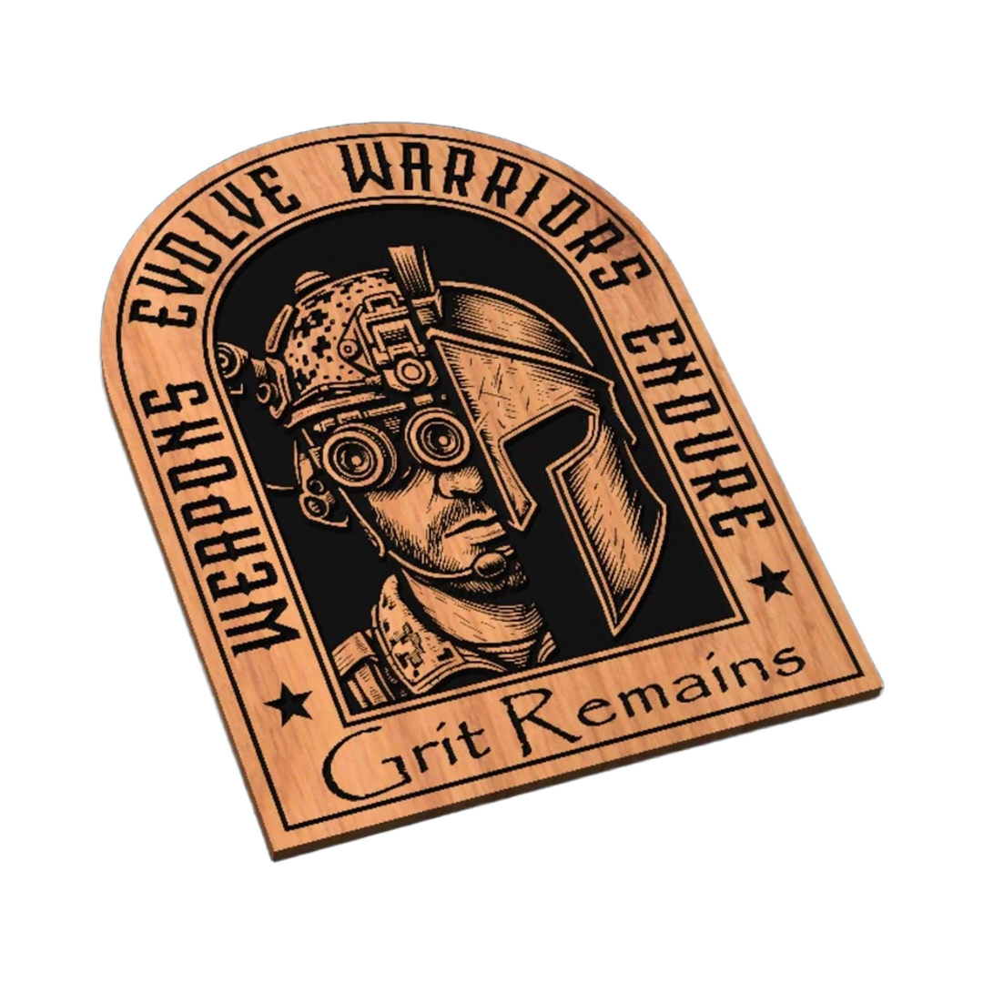 Warriors Endure SVG file for laser cutting and CNC routing, LightBurn and Vectric ready