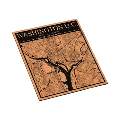 Washington D.C. City Map SVG file for laser cutting and CNC routing, LightBurn and Vectric ready