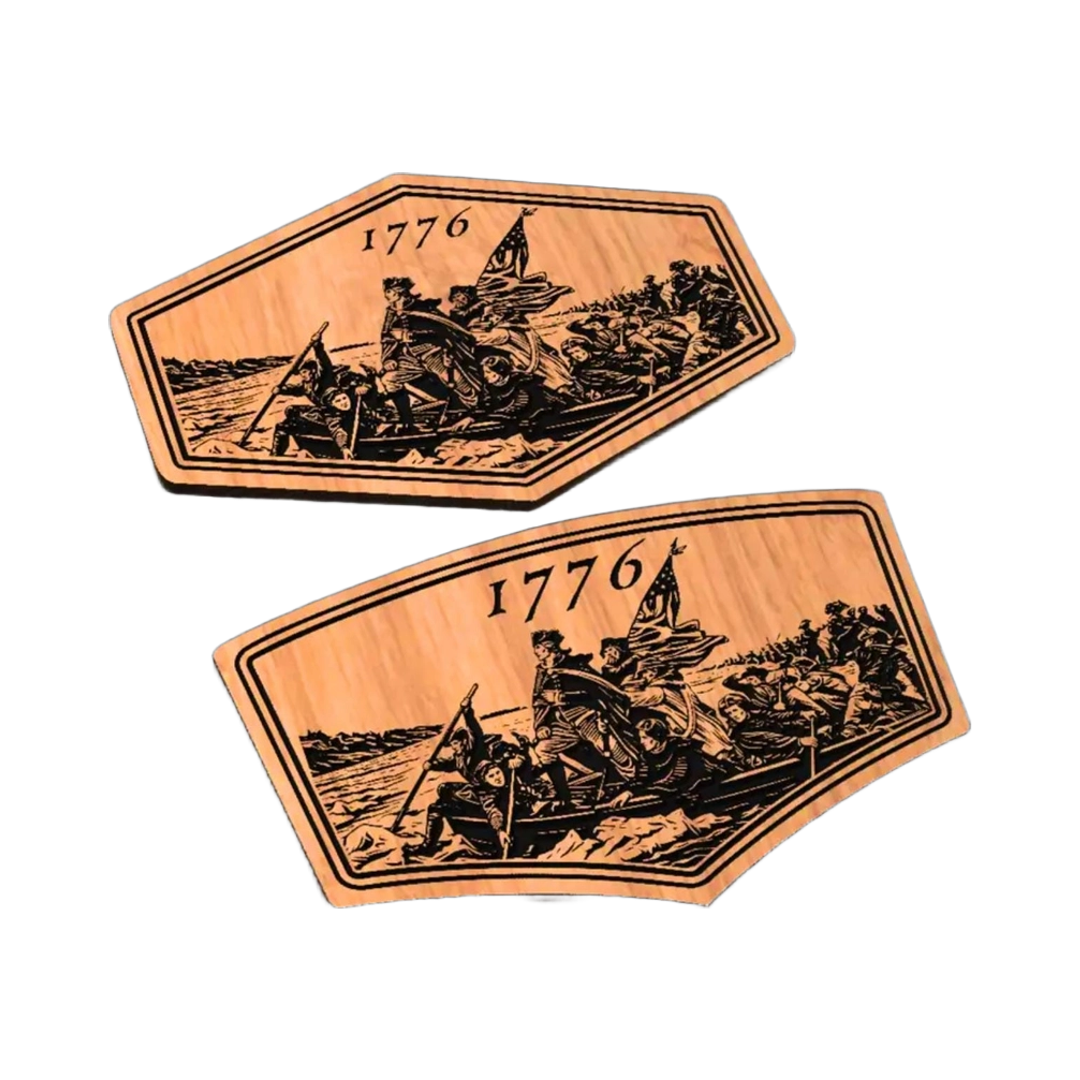 Washington Delaware Crossing SVG file for laser cutting and CNC routing, LightBurn and Vectric ready