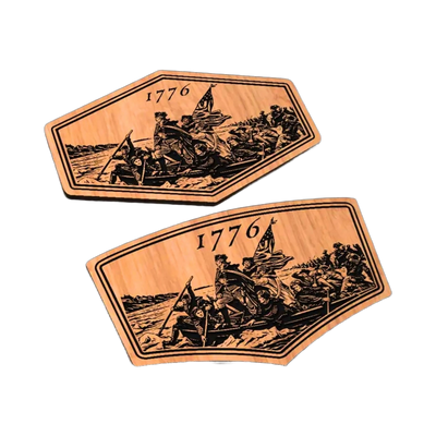 Washington Delaware Crossing SVG file for laser cutting and CNC routing, LightBurn and Vectric ready