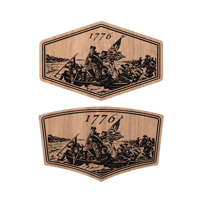 Washington Delaware Crossing detail view, ready for laser cutting and CNC routing