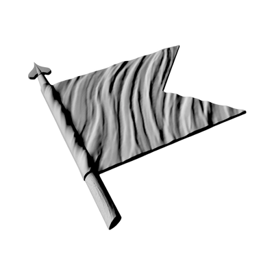 Wavy Military Guidon Flag STL file included with instant download