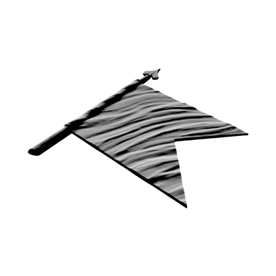 Wavy Military Guidon Flag compatible with LightBurn and Vectric