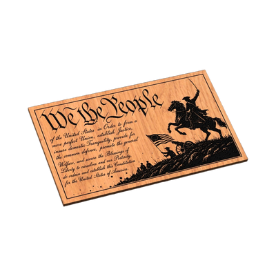 We The People Constitution Battle SVG file for digital crafting, LightBurn and Vectric ready