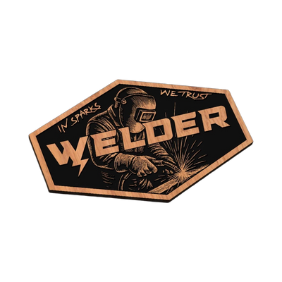 Welder SVG file for laser cutting and CNC routing, LightBurn and Vectric ready