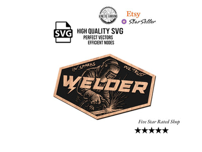 Welder SVG file included with instant download