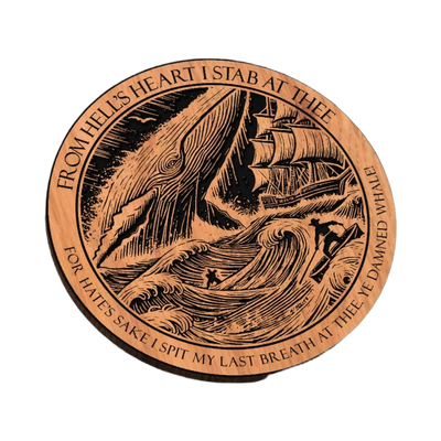 Whale Sea Scene SVG file for laser cutting and CNC routing, Glowforge and LightBurn ready