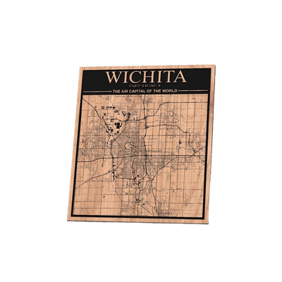 Wichita Kansas City Map design preview, us states