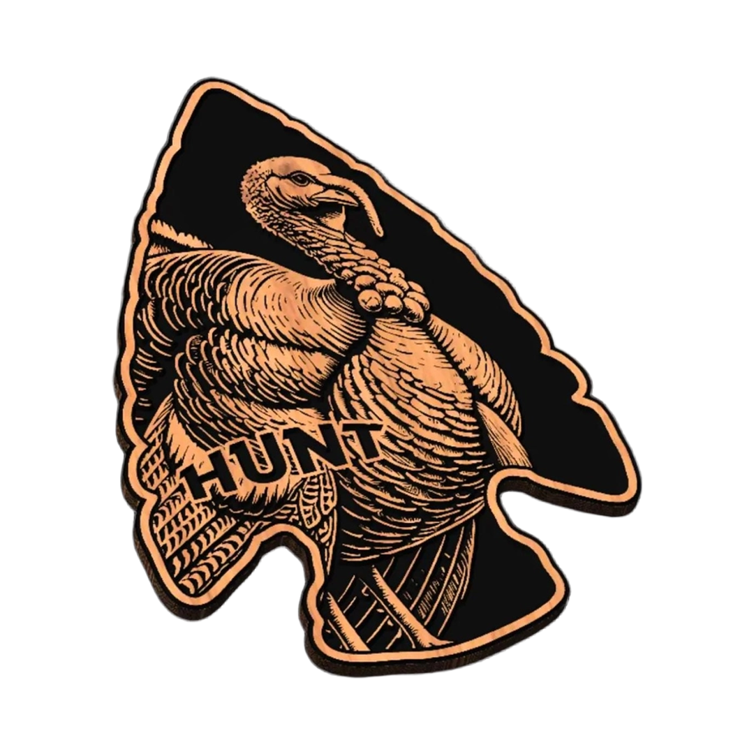 Wild Turkey Hunting SVG file for laser cutting and CNC routing, LightBurn and Vectric ready