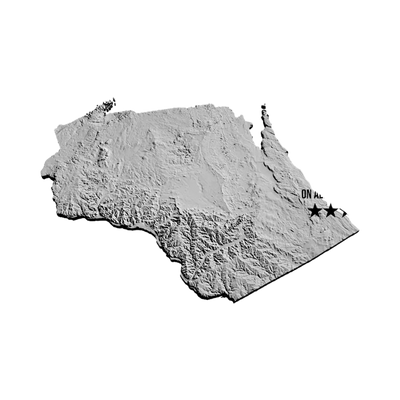 Wisconsin Terrain Map design preview, us states