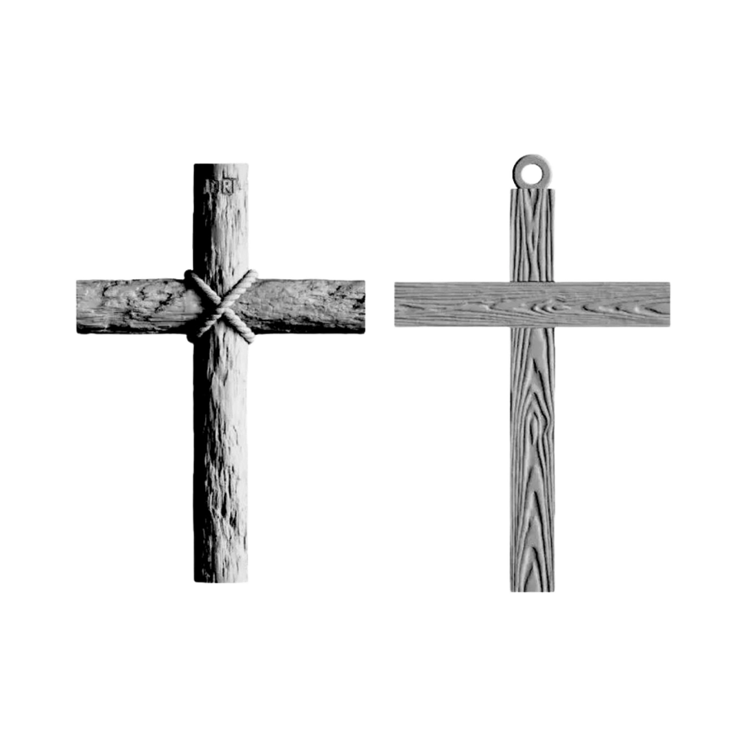 Wooden Crosses STL file for 3D printing and CNC routing, LightBurn and Vectric ready
