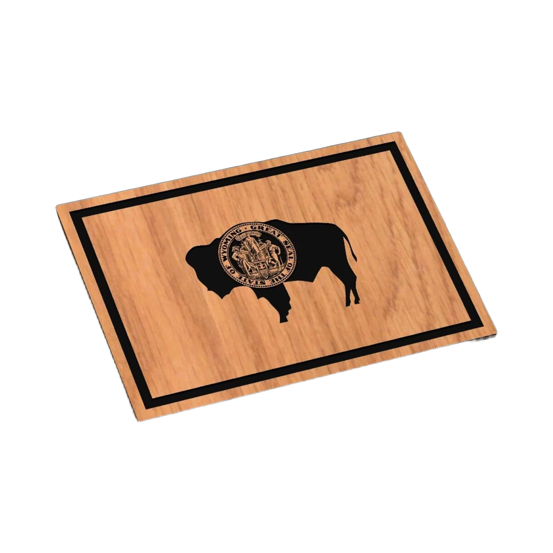 Wyoming State Flag SVG file for laser cutting and CNC routing, Glowforge and LightBurn ready