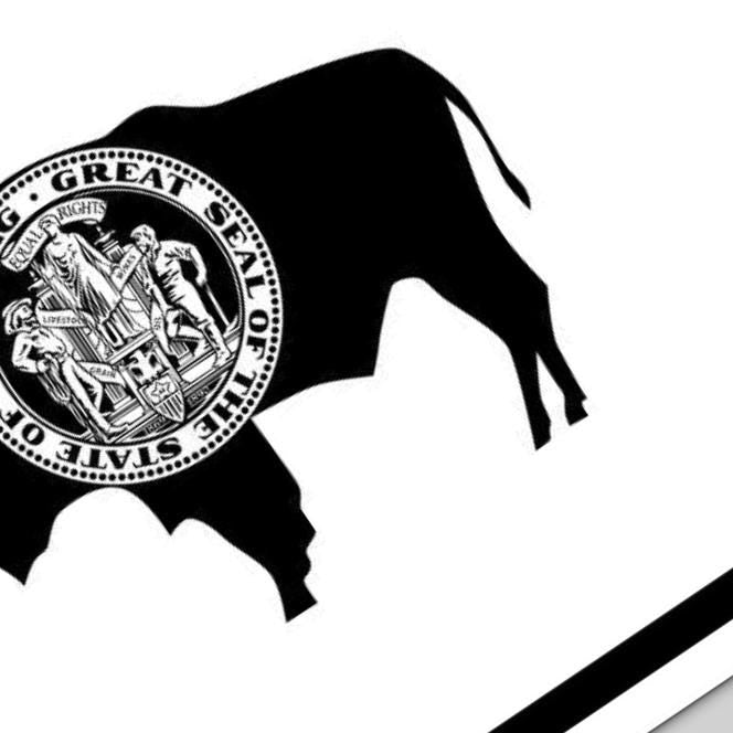 Wyoming State Flag compatible with Glowforge and LightBurn