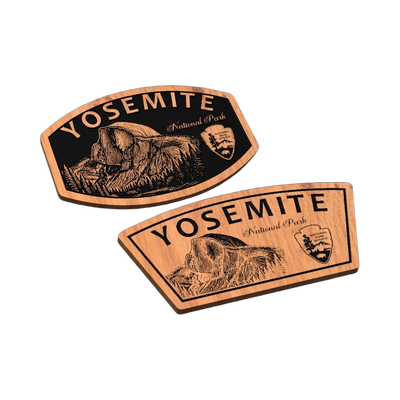 Yosemite National Park Design SVG file for laser cutting and CNC routing, LightBurn and Vectric ready