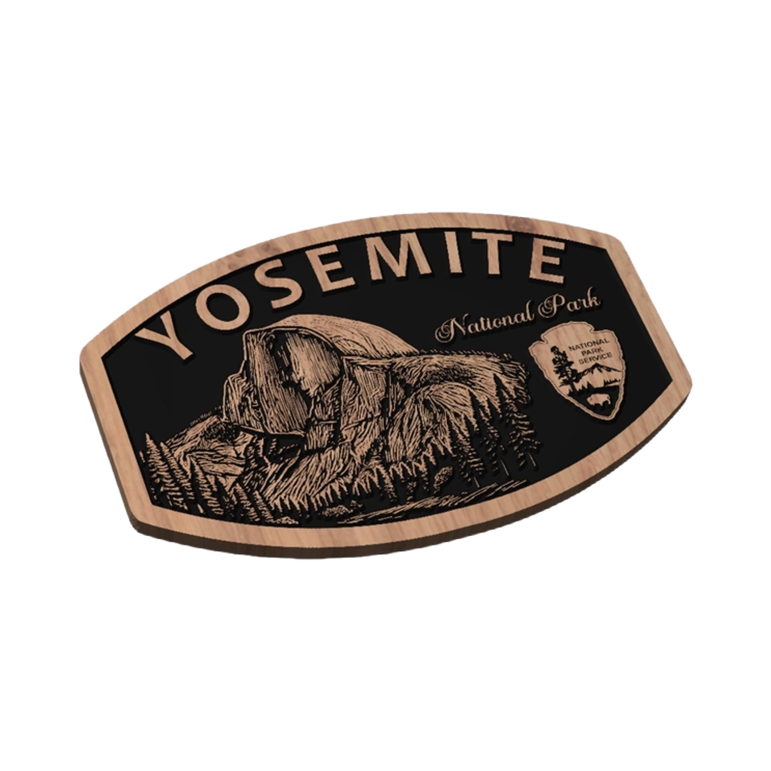 Yosemite National Park Design detail view, ready for laser cutting and CNC routing