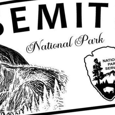 Yosemite National Park Design mockup, national parks