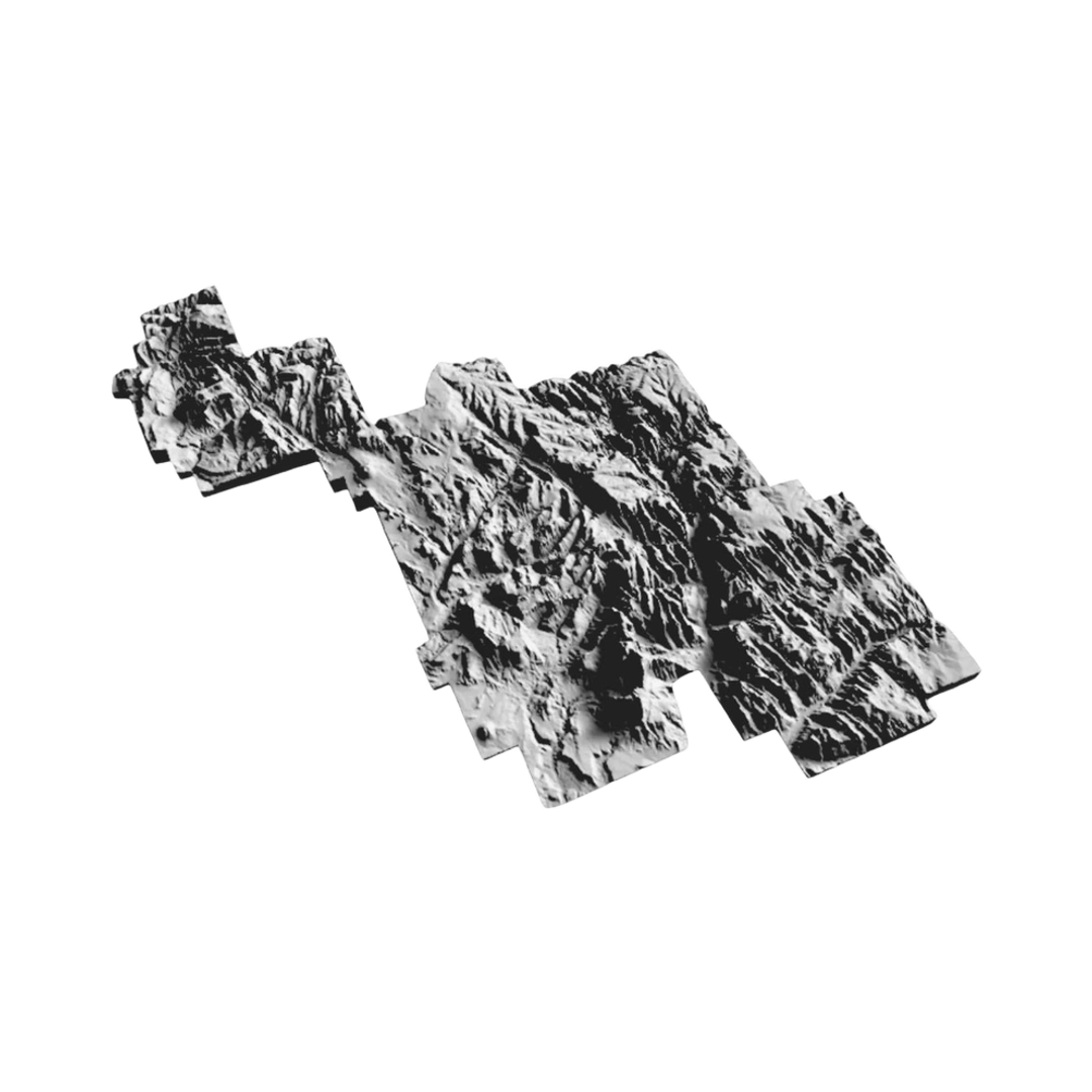 Zion National Park Terrain Map design preview, national parks