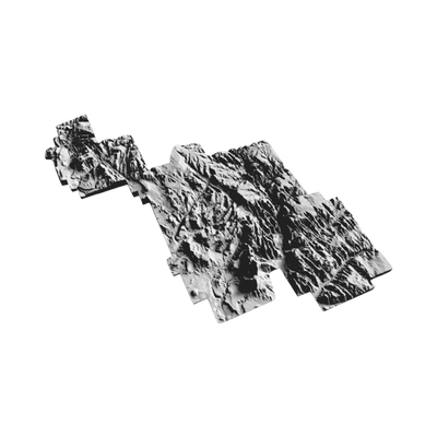 Zion National Park Terrain Map design preview, national parks