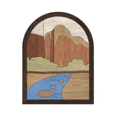 Zion Watchman Intarsia Pattern SVG file for digital crafting, LightBurn and Vectric ready