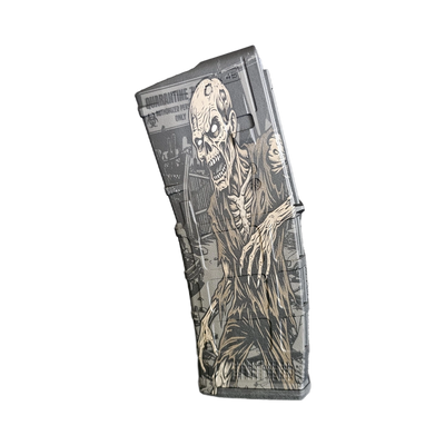 Zombie Outbreak Quarantine Zone MAG Fiber Laser Engraving Design SVG file included with instant download